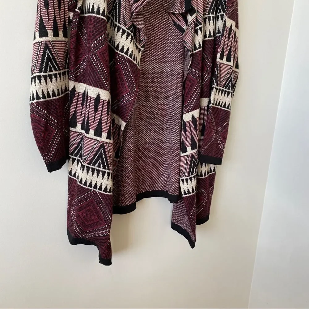 California Moon Rise Waterfall Aztec Cardigan - Picture 5 of 8